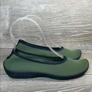 A’Rcopedico Lolita Women's Sz 6.5/EU 37 Green Stretchy Slip On Ballet Flats