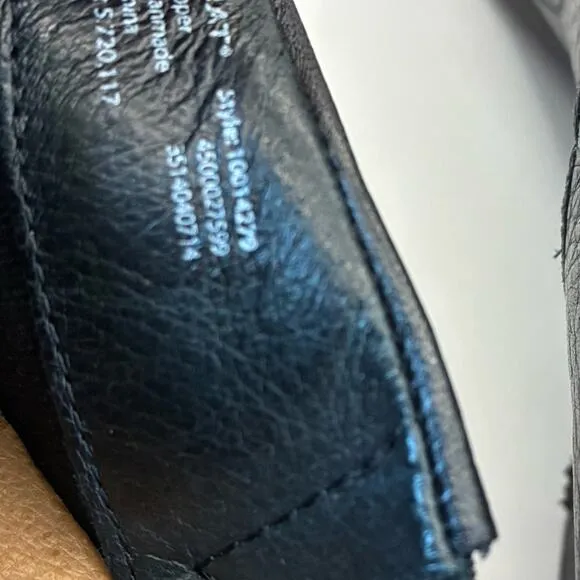 ARIAT Dalton Slip On Mule Leather Western Clogs Black Heel Stitching Design Sz 9