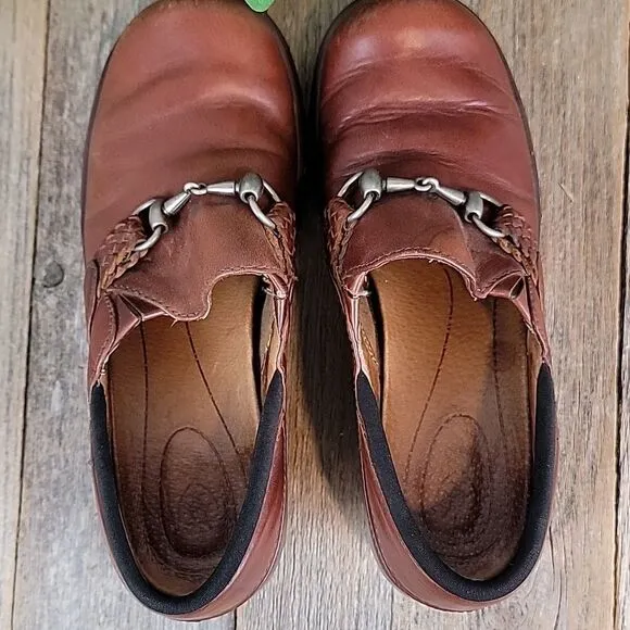 Ariat Del Mar brown leather clogs Size 6.5