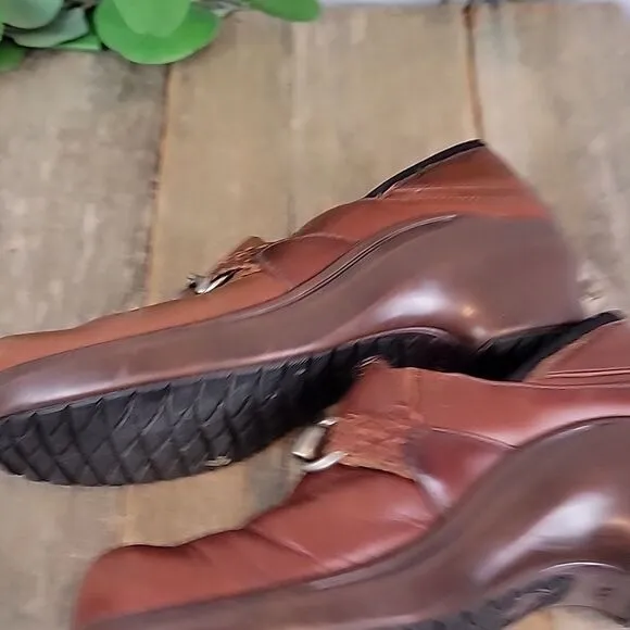 Ariat Del Mar brown leather clogs Size 6.5