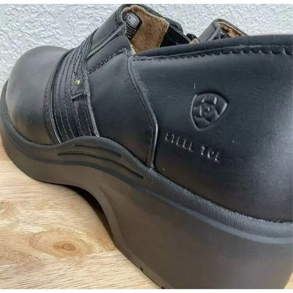Ariat Safety Clogs Women’s 11 B Steel Toe Slip Resistant Casual Work Black New