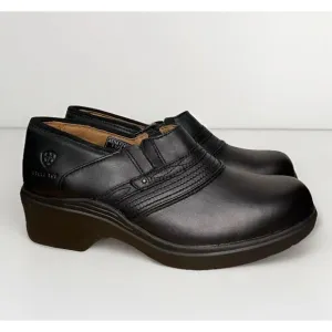 Ariat Safety Clogs Women’s 11 B Steel Toe Slip Resistant Casual Work Black New