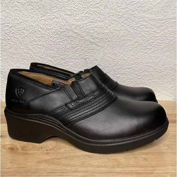 Ariat Safety Clogs Women’s 11 B Steel Toe Slip Resistant Casual Work Black New