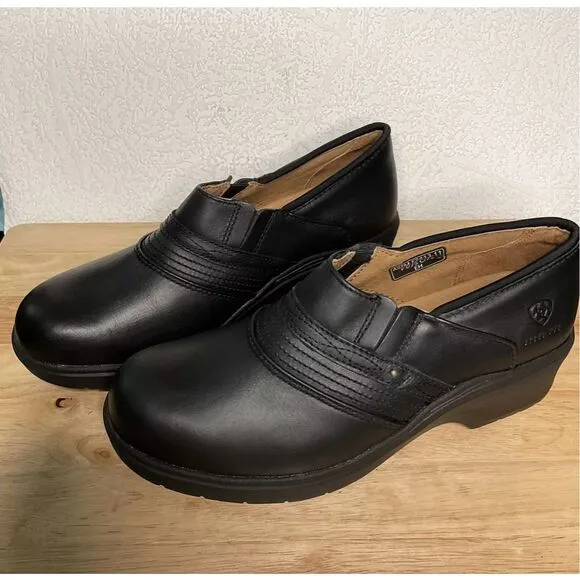 Ariat Safety Clogs Women’s 11 B Steel Toe Slip Resistant Casual Work Black New