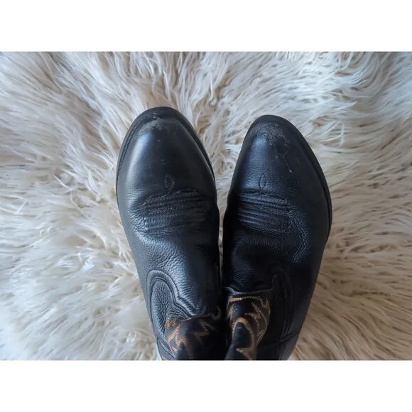 Ariat Youth Boys Girls Tycoom Cowboy Western Boot Black style US 13.5/7.6&quot; Point