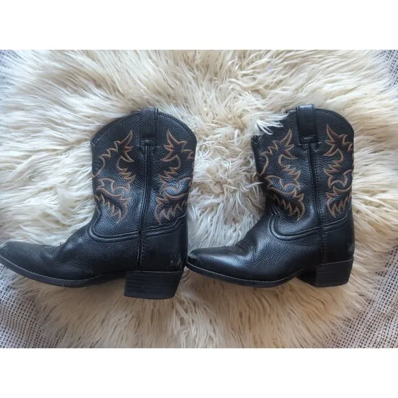 Ariat Youth Boys Girls Tycoom Cowboy Western Boot Black style US 13.5/7.6&quot; Point