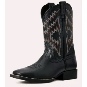 Ariat Youth Boys Girls Tycoom Cowboy Western Boot Black style US 13.5/7.6&quot; Point