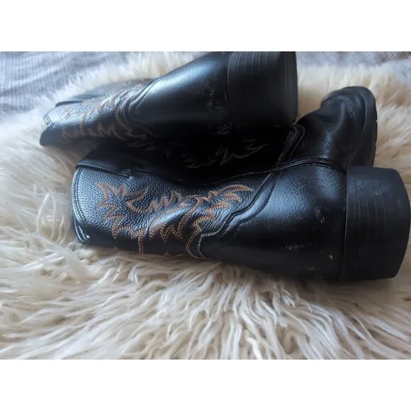 Ariat Youth Boys Girls Tycoom Cowboy Western Boot Black style US 13.5/7.6&quot; Point