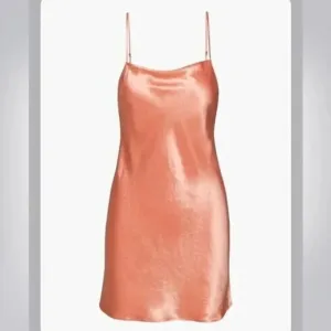 Aritzia Babaton Romero Slip Dress Pink Grapefruit Coral Size XL