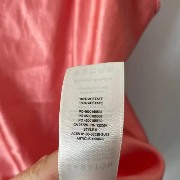 Aritzia Babaton Romero Slip Dress Pink Grapefruit Coral Size XL