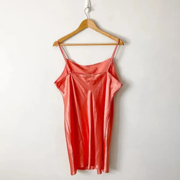 Aritzia Babaton Romero Slip Dress Pink Grapefruit Coral Size XL