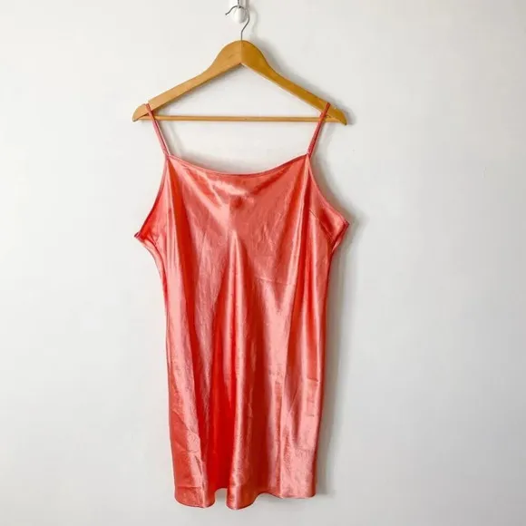 Aritzia Babaton Romero Slip Dress Pink Grapefruit Coral Size XL