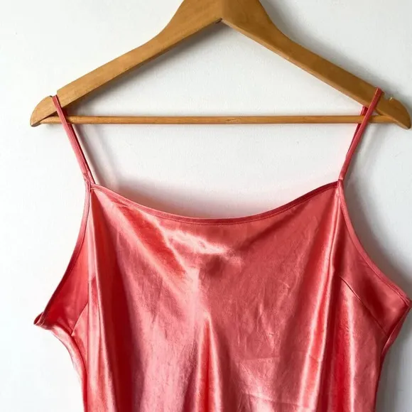 Aritzia Babaton Romero Slip Dress Pink Grapefruit Coral Size XL