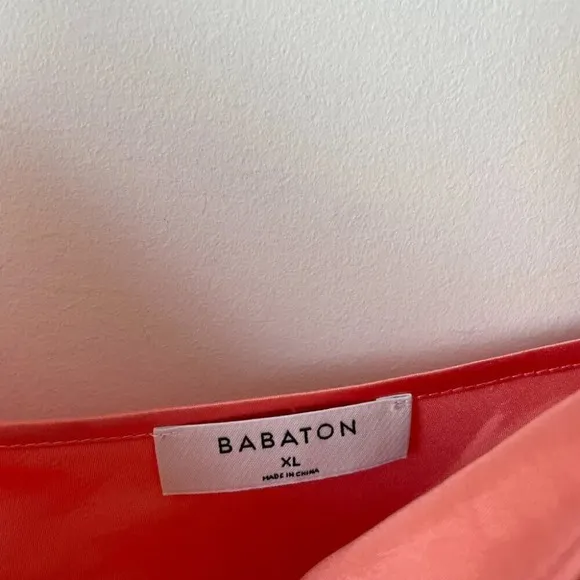 Aritzia Babaton Romero Slip Dress Pink Grapefruit Coral Size XL