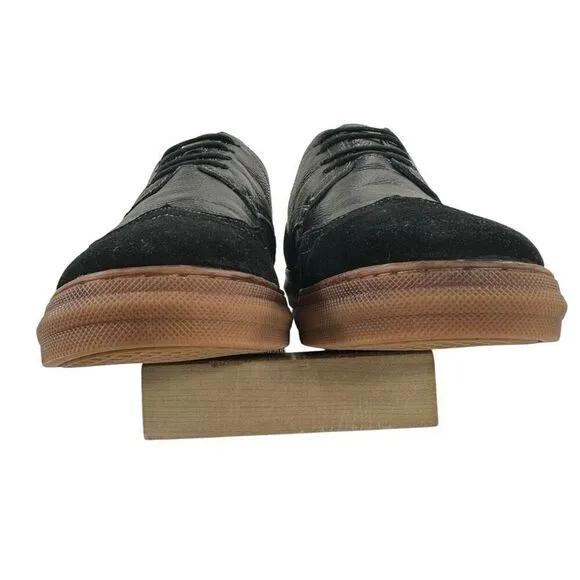 Arkbird Wingtip Black Leather/Suede Oxfords Men’s Size 9