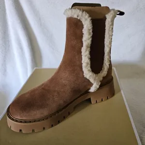 Asher Suede and Faux Shearling Boot