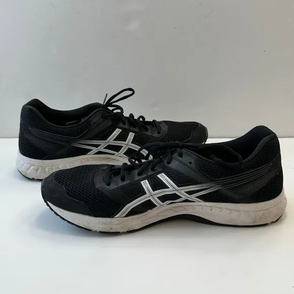 Asics Gel-Contend 5 Running Shoes Athletic Comfort Black Silver Mens US 15