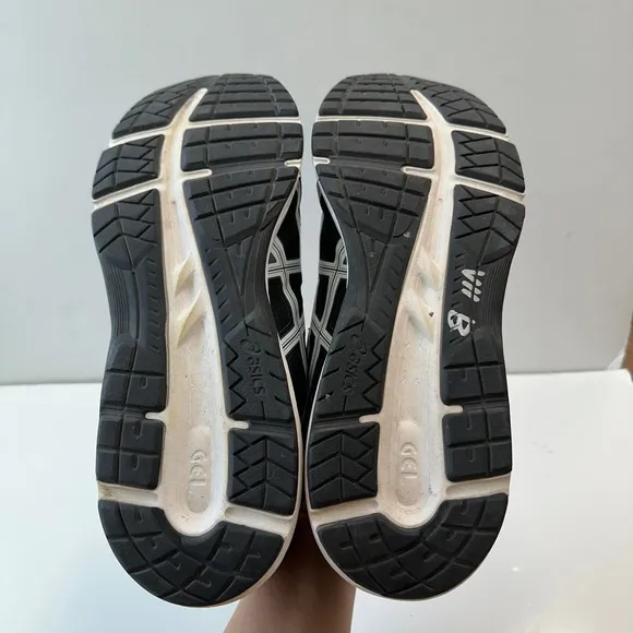 Asics Gel-Contend 5 Running Shoes Athletic Comfort Black Silver Mens US 15