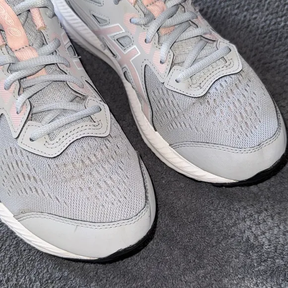 ASICS Gel-Contend 8 Running Shoes Gray Blush Pink Lightweight Comfort Sneakers 9