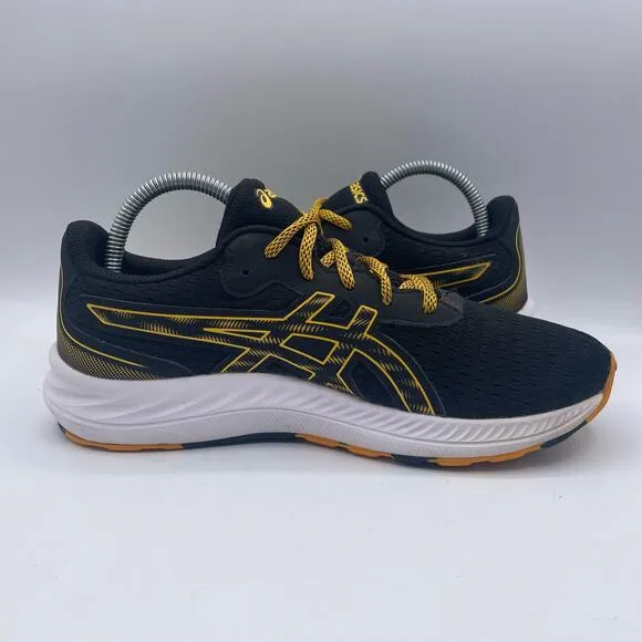 Asics Gel Excite 9 Road Running Shoes Active Athletic Black Yellow Mens 7