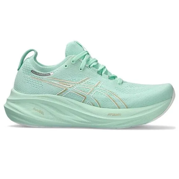Asics Gel-Nimbus 26 1012B601-300 Sneakers Women's Mint Tint Running Shoes FD619