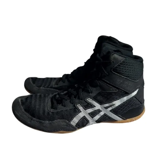 Asics MATCONTROL 2 Mens 8 Black Wrestling Shoes Boxing Performance