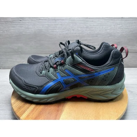 ASICS MEN'S GEL-VENTURE 9 RUNNING SHOES SNEAKERS BLACK TUNA BLUE SIZE 12