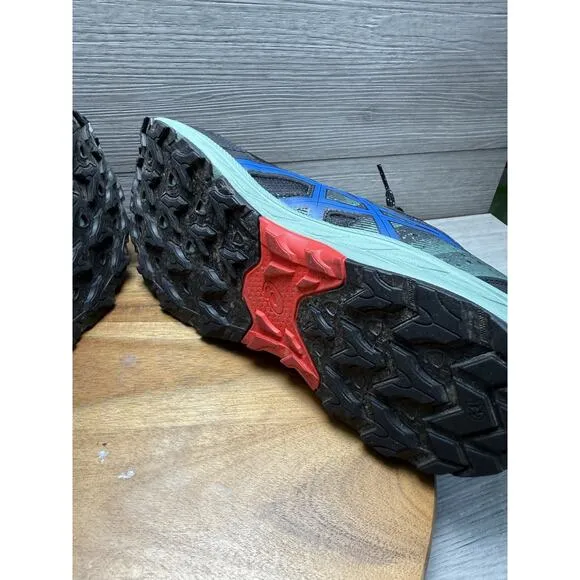 ASICS MEN'S GEL-VENTURE 9 RUNNING SHOES SNEAKERS BLACK TUNA BLUE SIZE 12