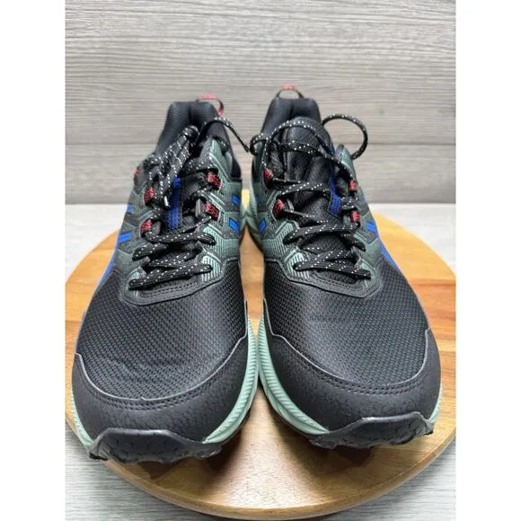 ASICS MEN'S GEL-VENTURE 9 RUNNING SHOES SNEAKERS BLACK TUNA BLUE SIZE 12