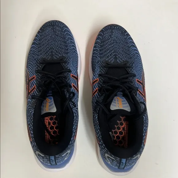 ASICS Men's Running Shoes - Blue and Orange (12)