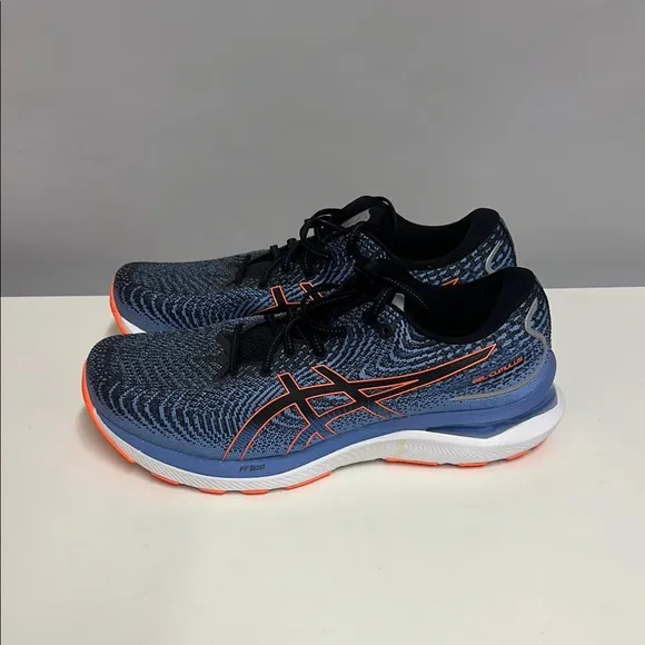 ASICS Men's Running Shoes - Blue and Orange (12)