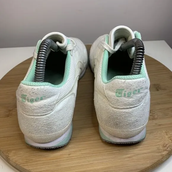 Asics Onitsuka Tiger Ultimate 81 Womens Size 8.5 Running Shoes White Teal