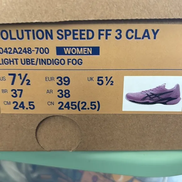 ASICS Purple Athletic Shoes Streamlined Performance