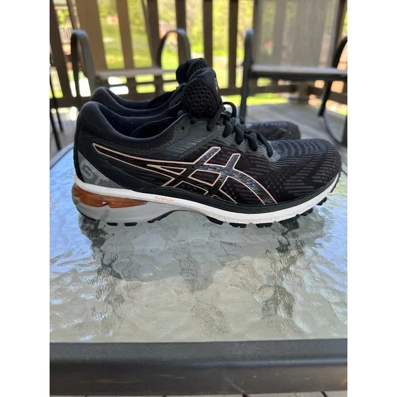 Asics Running Shoes GT-2000 9 Knit Performance Athletic Black 7.5
