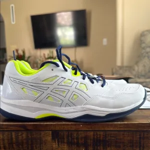 Asics White and Green Athletic Shoes for Performance