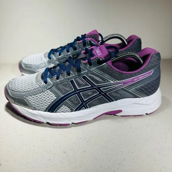 Asics Womens Gel Contend 4 T765N Gray Running Shoes Sneakers Size 8