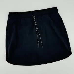Athleta Trekkie Crest Skort 10 Tall Navy Blue Drawstring Stretch Hiking Skirt