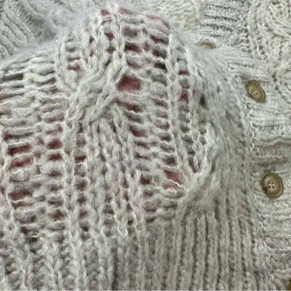 ATM Cable-Knit Cardigan sweater, NWT, S