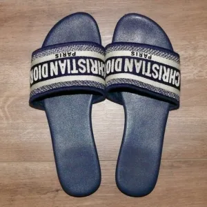 AUTHENTIC Christian Dior Dway Slides – Navy Blue, Size 36