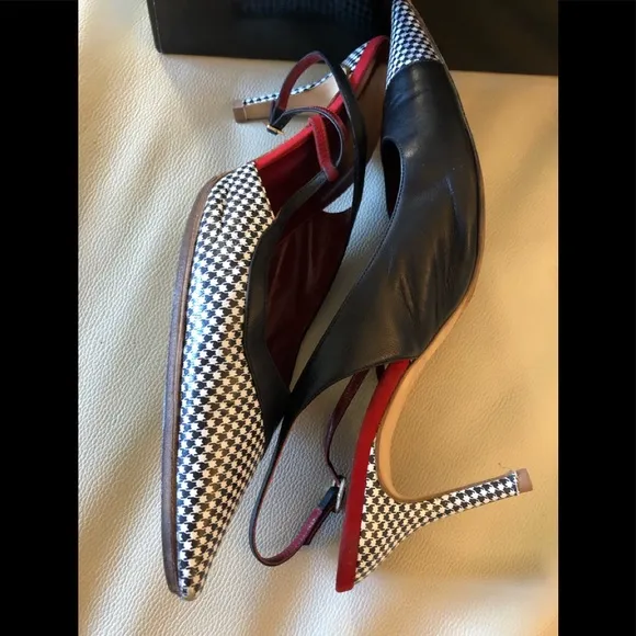 Authentic Dolce &amp; Gabbana slingback leather heels