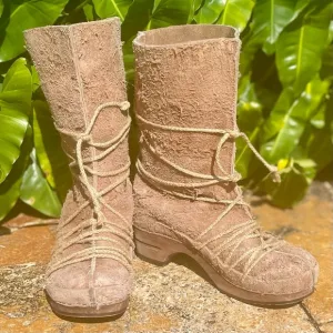 Authentic Holland Leather Boot Clogs