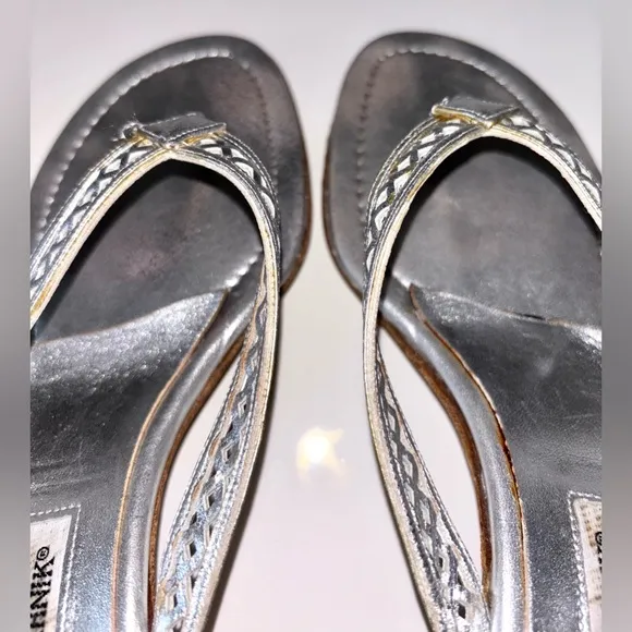 Authentic Manolo Blahnik kitten heels