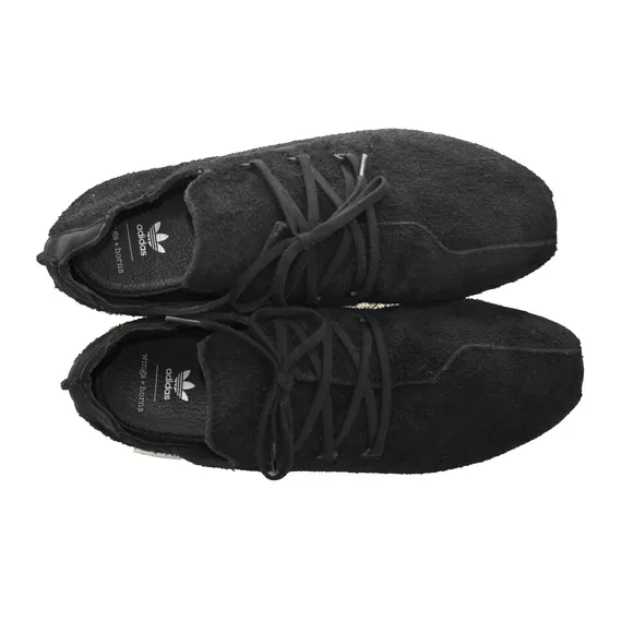 B2 Auth ADIDAS Wings   Horns x ZX Flux X Core Black Suede Shoes BB3751 Size 10.5