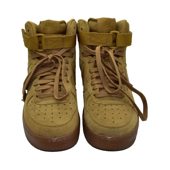 B2 Auth NIKE AIR FORCE 1 Hi LV8 3 Wheat/Gum Light Brown Shoes CK0262-700 Sz 5.5Y