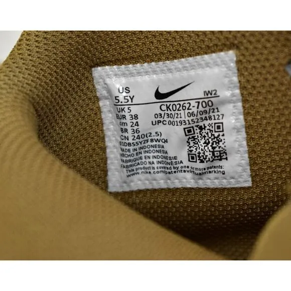 B2 Auth NIKE AIR FORCE 1 Hi LV8 3 Wheat/Gum Light Brown Shoes CK0262-700 Sz 5.5Y