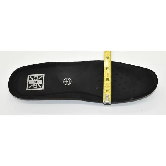 B2 Auth TUK Black Leather Buckle Straps Goth Creepers Shoes Size US 12 EU 45