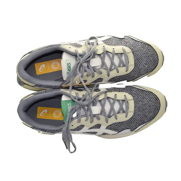 B4 NIB ASICS Jogger X81 Oyster Grey/Cream Ortholight Sneaker Shoes Size 12