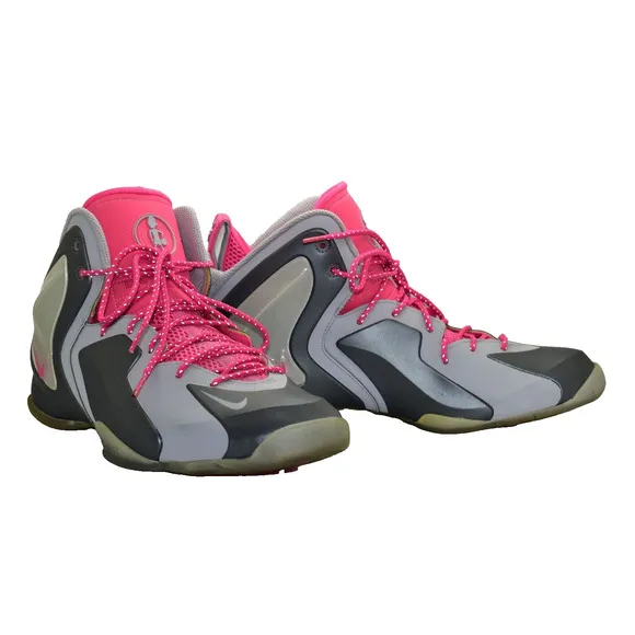 B6 Auth NIKE Lil Penny Posite Gry Hyper Pink Basketball Shoes 630999-001 Size 11