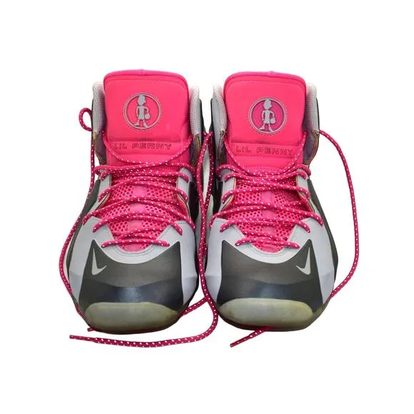 B6 Auth NIKE Lil Penny Posite Gry Hyper Pink Basketball Shoes 630999-001 Size 11