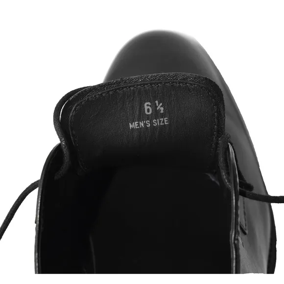 B8 Auth TODS Black Leather Almond Toe Lace Up Oxfords Dress Shoes Size 6.5